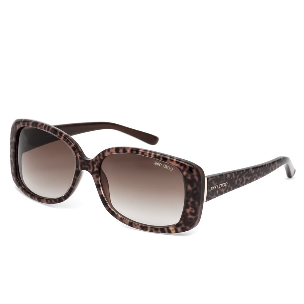 Jimmy Choo Brown Leopard Sunglasses